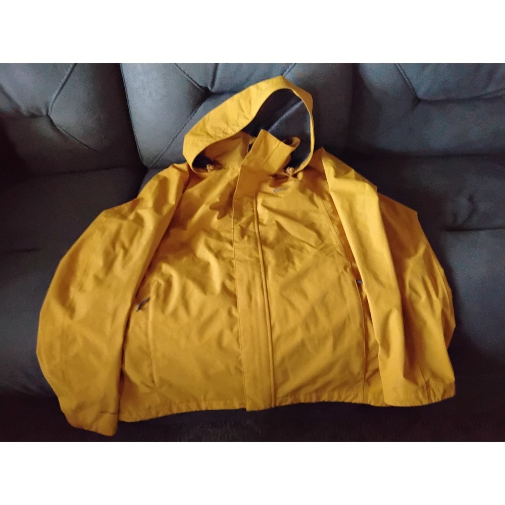 Eddie Bauer Yellow Weatheredge Full Zip Jacket Men's Size L